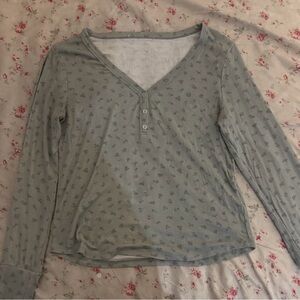 Green Long Sleeve Blouse